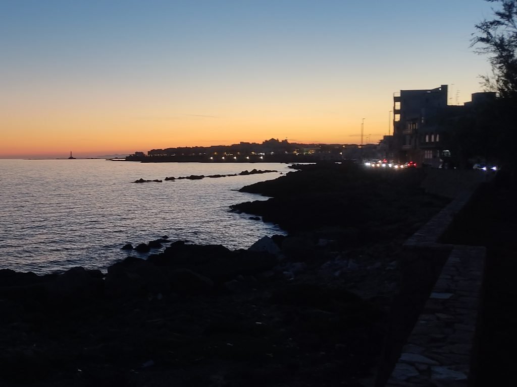 Tramonto sul mare di Gallipoli visto dall'Attico Atlantide